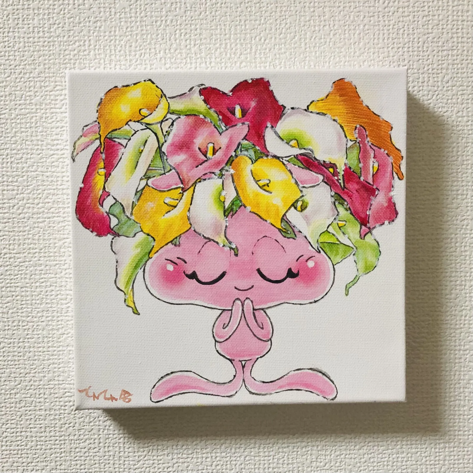 カラP星人（花の）カラーをまとって（てんてん舎）